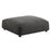 Solace  Modular Upholstered Fabric Armless Chair and Ottoman Set