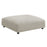 Solace  Modular Upholstered Fabric Armless Chair and Ottoman Set