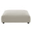 Solace  Modular Upholstered Fabric Armless Chair and Ottoman Set