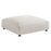 Solace  Modular Upholstered Fabric Armless Chair and Ottoman Set