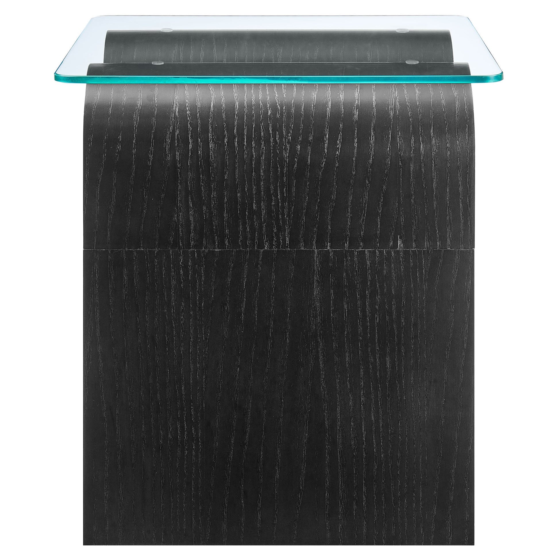 Ondine Glass Top Side Table