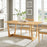 Solara 71" Rectangle Wood Dining Table