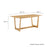 Solara 71" Rectangle Wood Dining Table