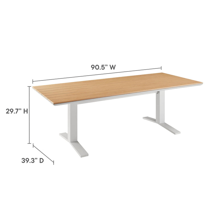 Aeris 9-Piece Outdoor Patio Aluminum Dining Set