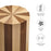 Twirl Two-Toned Wood Veneer Side Table