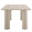 Nautica Outdoor Patio 87" Rectangular Aluminum Dining Table