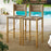 Parkland Outdoor Patio Rattan and Aluminum Bar Stools Set of 2