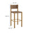 Parkland Outdoor Patio Rattan and Aluminum Bar Stools Set of 2