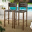 Parkland Outdoor Patio Rattan and Aluminum Bar Stools Set of 2