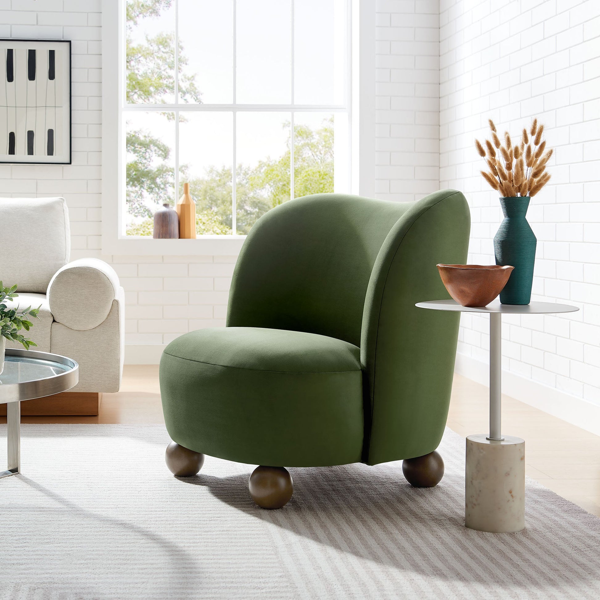 Monroe Performance Velvet Accent Chair
