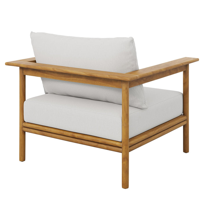 Wren Outdoor Patio Teak Wood Armchair Set of 2