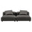 Solace 2-Piece Modular Upholstered Fabric Sofa