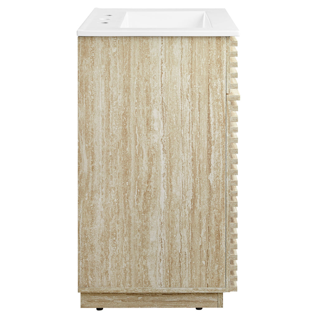 Render 18" and 24" Bathroom Vanities with White Basin Included