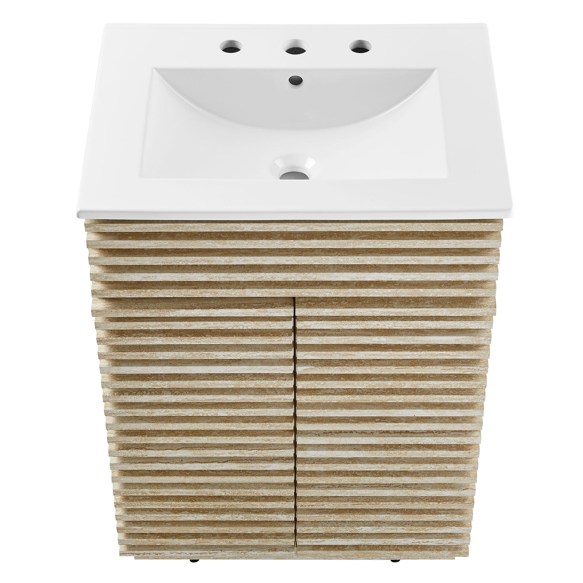 Render 18" and 24" Bathroom Vanities with White Basin Included