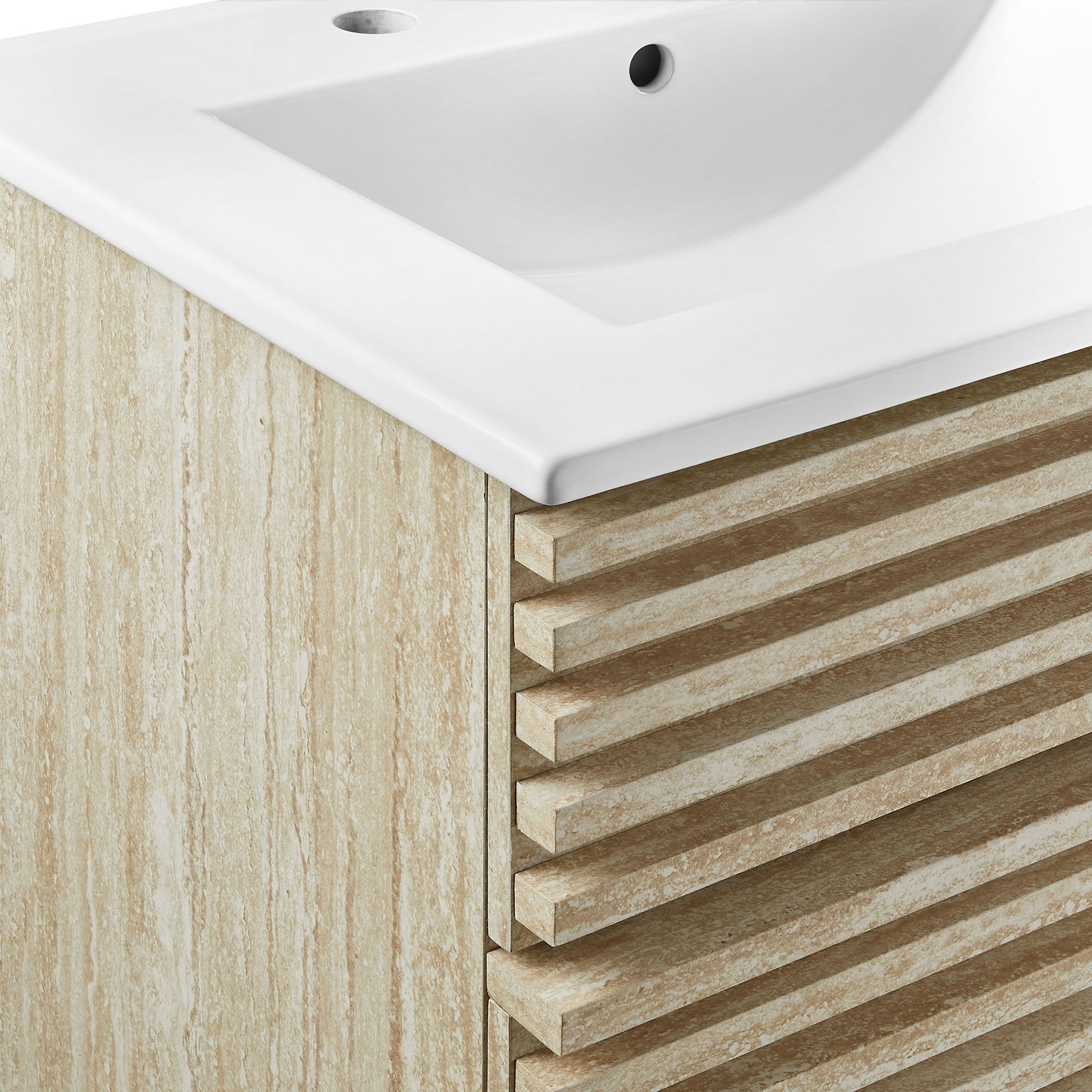 Render 18" and 24" Bathroom Vanities with White Basin Included
