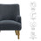 Ellington Fabric Upholstered Accent Armchair