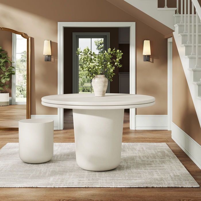 Brion 48" Indoor - Outdoor Patio Concrete Round Dining Table