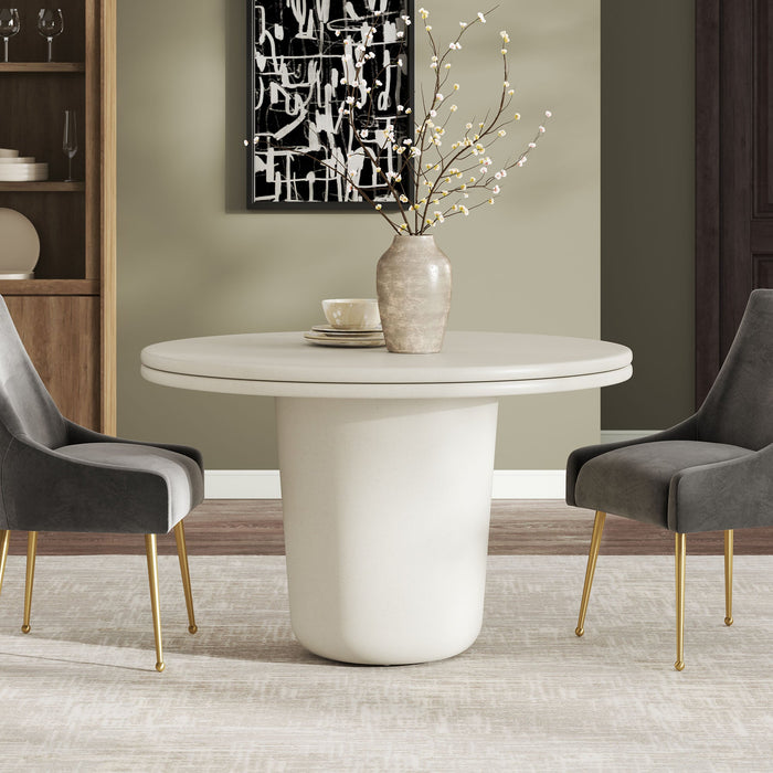 Brion 48" Indoor - Outdoor Patio Concrete Round Dining Table