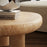 Elowen Indoor - Outdoor Patio Textured Faux Travertine Coffee Table