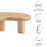 Elowen Indoor - Outdoor Patio Textured Faux Travertine Coffee Table