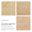 Elowen Indoor - Outdoor Patio Textured Faux Travertine Coffee Table
