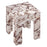 Valen Square Indoor - Outdoor Patio Arched Concrete Side Table
