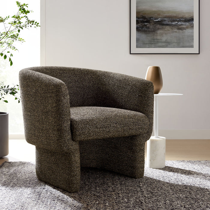 Muse Boucle Fabric Barrel Accent Chair