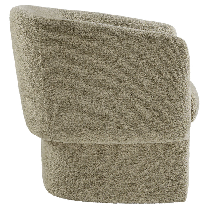 Muse Boucle Fabric Barrel Accent Chair