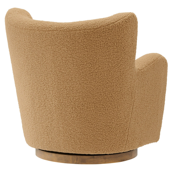Montrose Wingback Sherpa Swivel Accent Chair