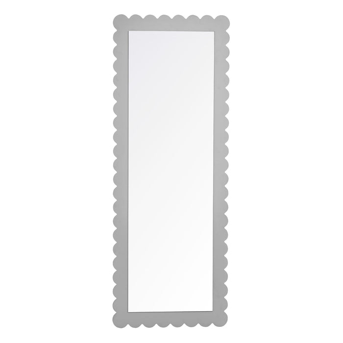 Emmeline Scalloped Rectangle Floor Mirror