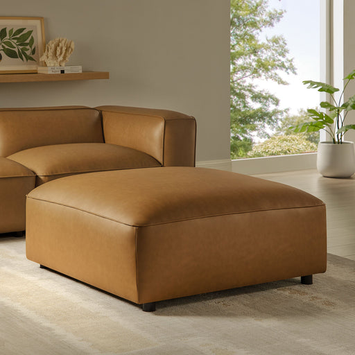 Auren Upholstered Vegan Leather Ottoman