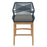 Wellspring Outdoor Patio Teak and Rope Counter Stool