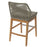 Wellspring Outdoor Patio Teak and Rope Counter Stool
