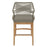 Wellspring Outdoor Patio Teak and Rope Counter Stool