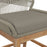 Wellspring Outdoor Patio Teak and Rope Counter Stool