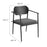 Aeris Stackable Outdoor Patio Aluminum Dining Armchair Set of 2
