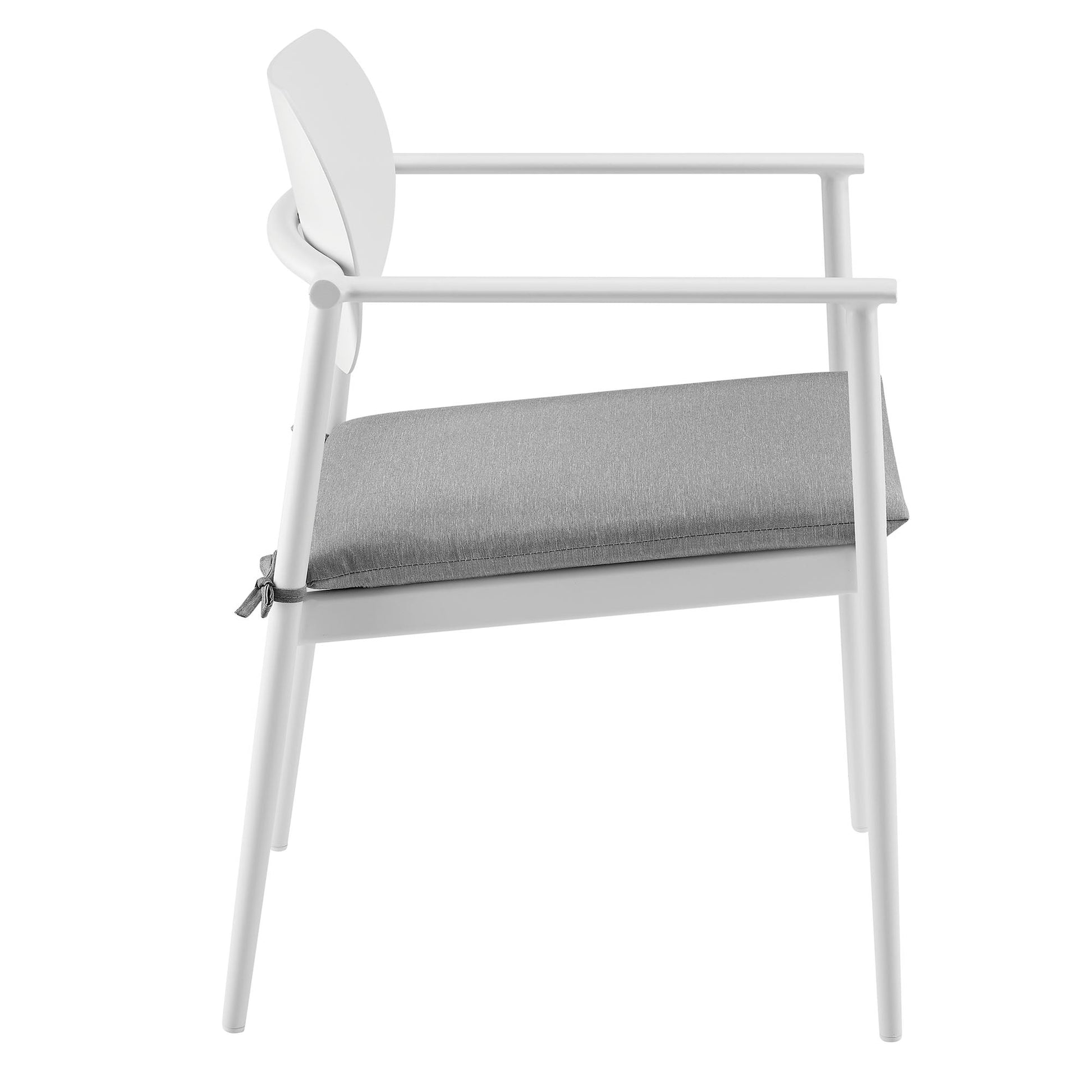 Aeris Stackable Outdoor Patio Aluminum Dining Armchair Set of 2