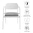 Aeris Stackable Outdoor Patio Aluminum Dining Armchair Set of 2