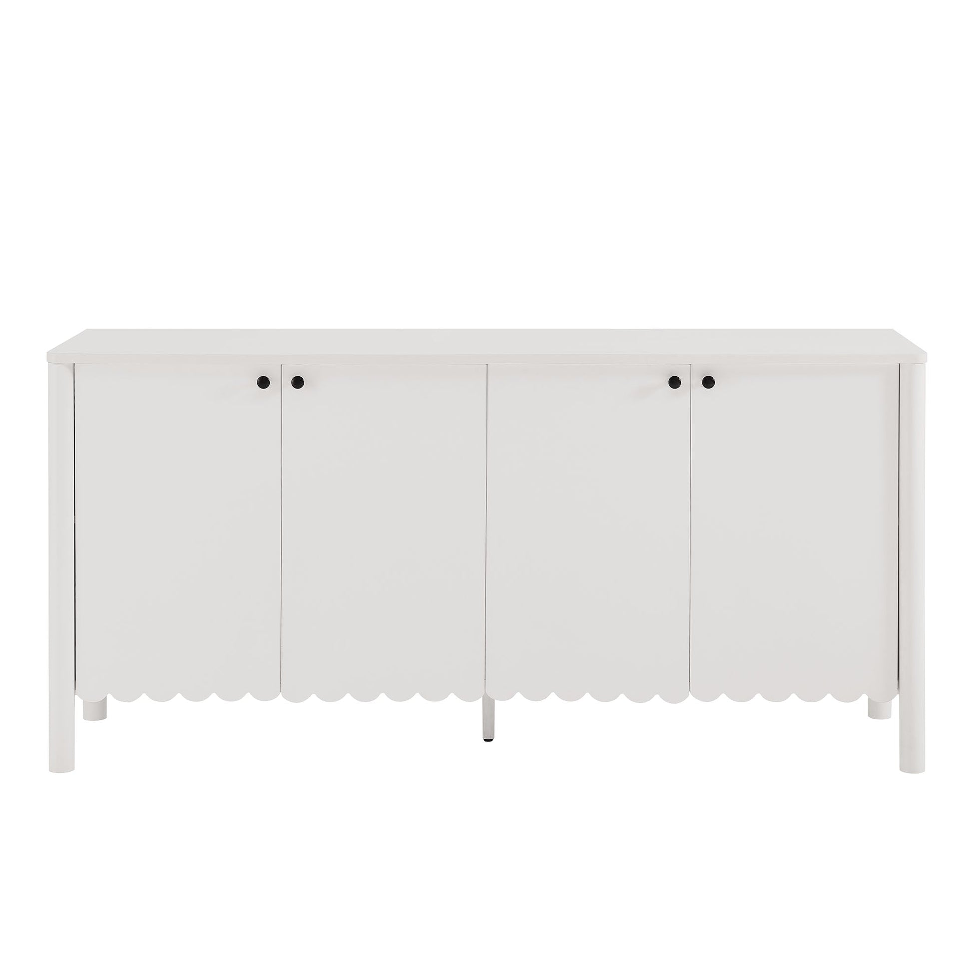 Emmeline 66" 4-Door Scalloped Sideboard Cabinet
