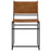 Thatcher Leather and Metal Dining Chair