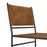 Thatcher Leather and Metal Dining Chair