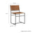 Thatcher Leather and Metal Dining Chair