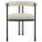 Turin Curved Back Boucle and Metal Dining Accent Chair