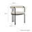 Turin Curved Back Boucle and Metal Dining Accent Chair