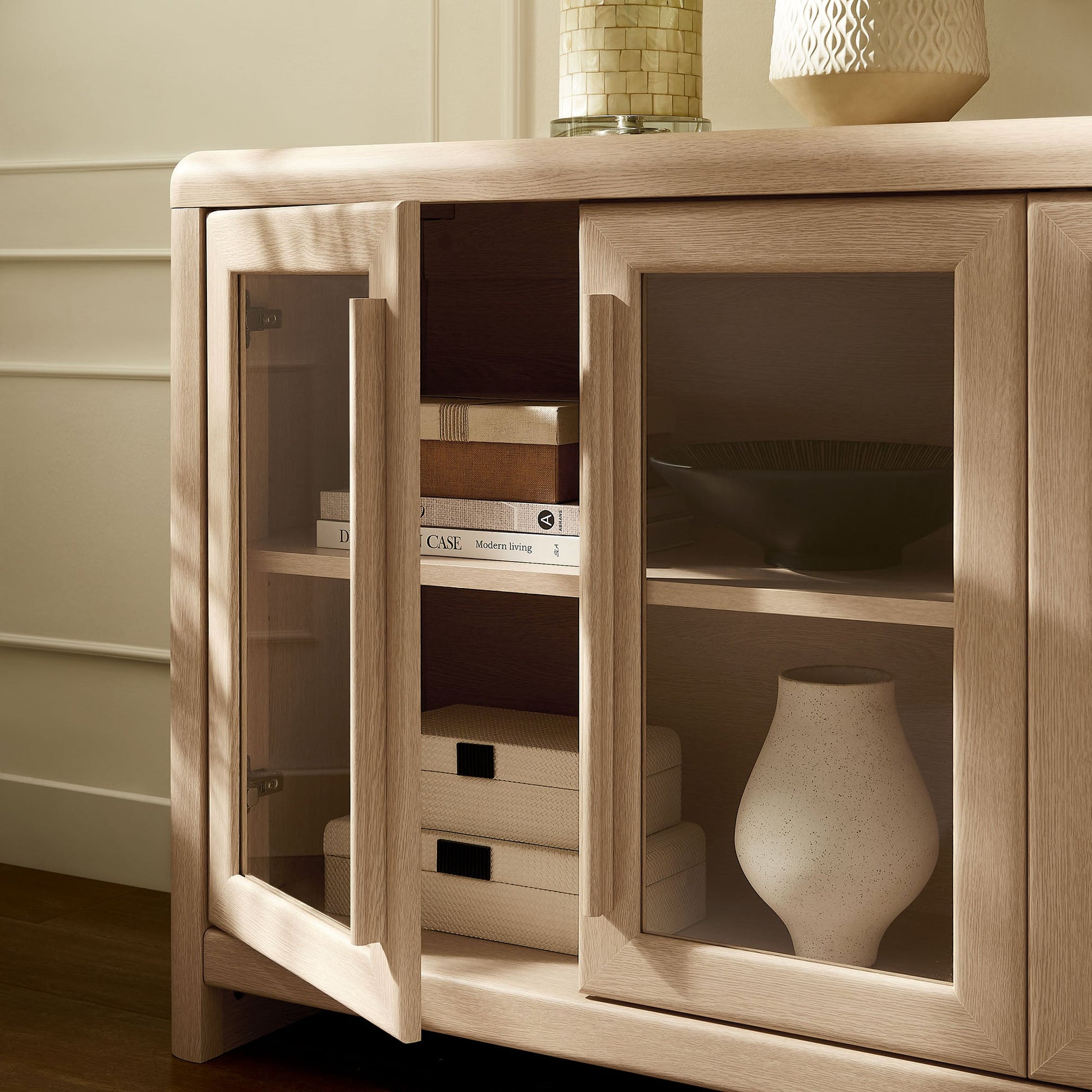 Evren 4-Door Sideboard Storage Display Cabinet