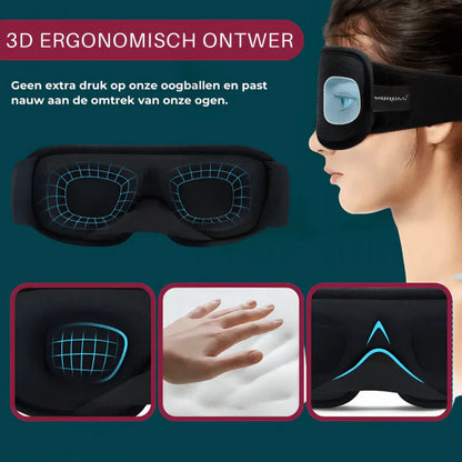 3D Sleep Mask, Contoured Design