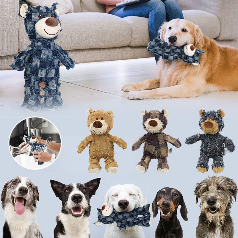 Indestructible Robust Bear –Durable Plush Toy for Aggressive Chewers