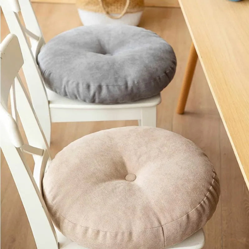 Cozy Round Meditation Cushion, Comfortable Floor Support