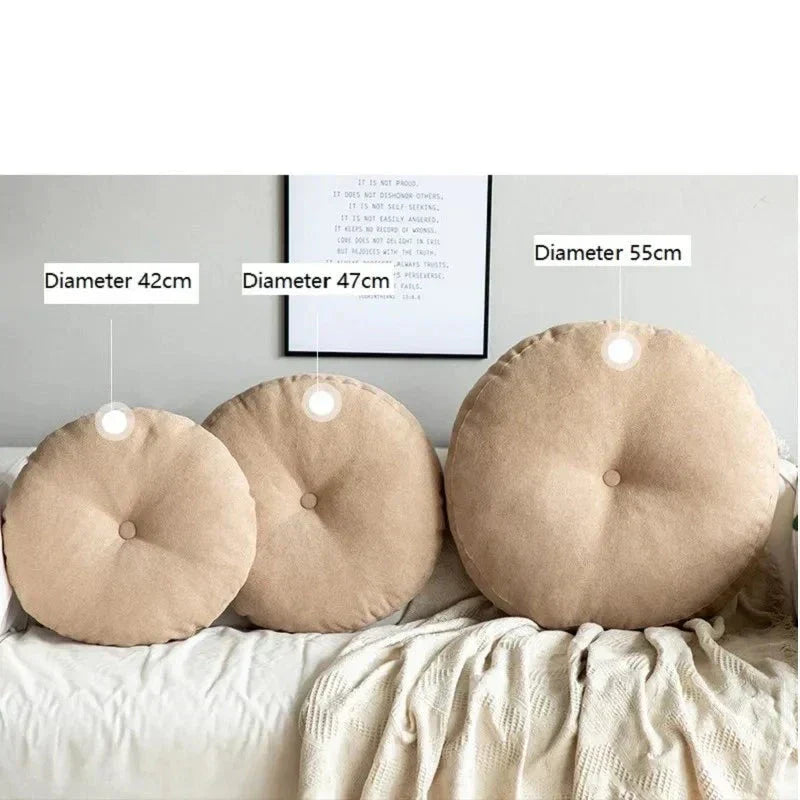 Cozy Round Meditation Cushion, Comfortable Floor Support