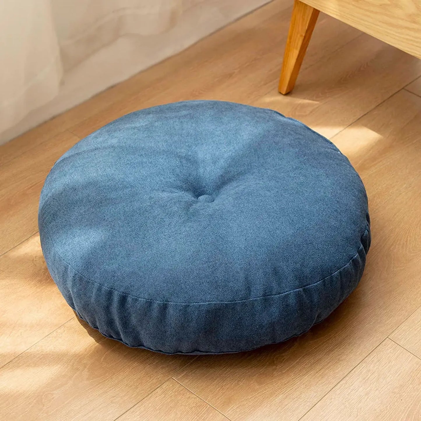 Cozy Round Meditation Cushion, Comfortable Floor Support